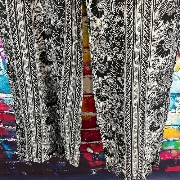 Billabong Pants Paisley Bohemian Beachy Wide Leg Pull On Hippie Festival Medium - Picture 3 of 7